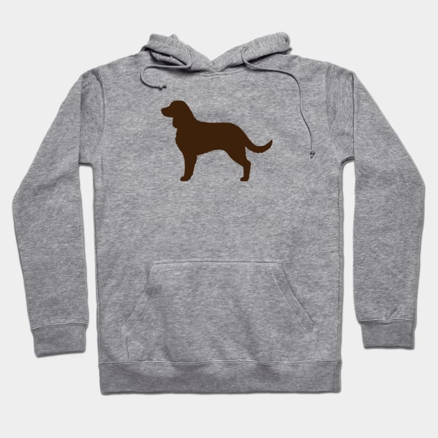 American Water Spaniel Silhouette Hoodie by Coffee Squirrel